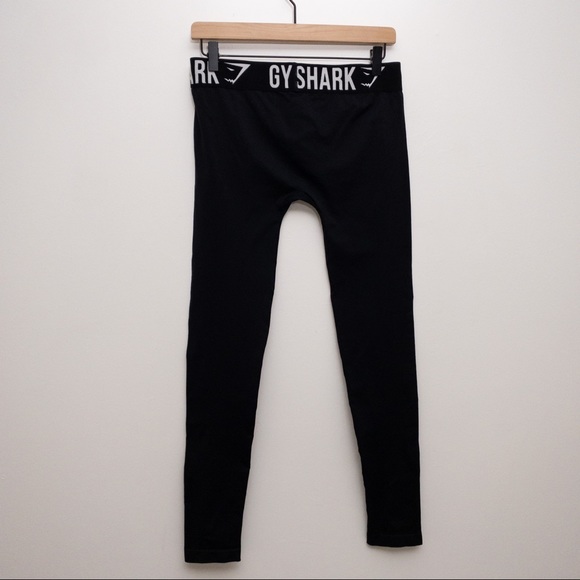 GYMSHARK Seamless Fit Leggings Black Size Medium - Picture 6 of 9